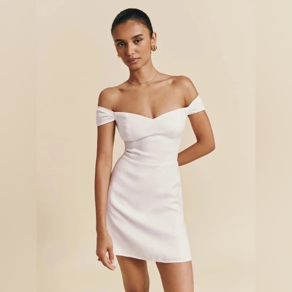 Reformation Gavina Linen Dress, Size 12